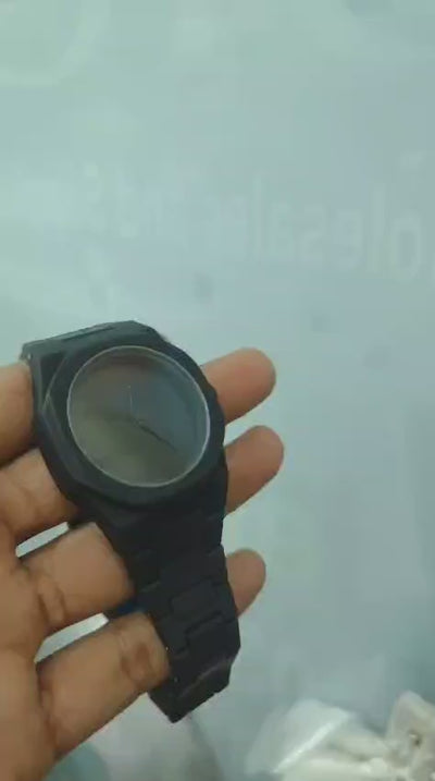 Full Black AURA Quartz Analog Watch  Lightweight Premium Design - Stylish Wrist Watch For Men (With Box)