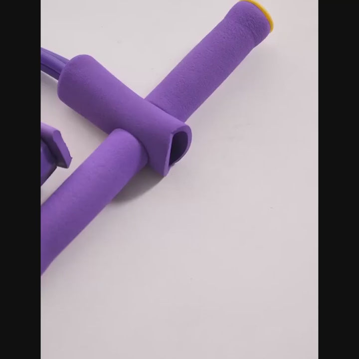 Foot Pedal Resistance Band Elastic Sit-Up Pull Rope Yoga Fitness Gym - Elastic Pull Ropes Tummy Trimmer ( Random Color )