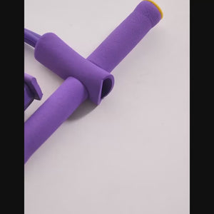 Foot Pedal Resistance Band Elastic Sit-Up Pull Rope Yoga Fitness Gym - Elastic Pull Ropes Tummy Trimmer ( Random Color )