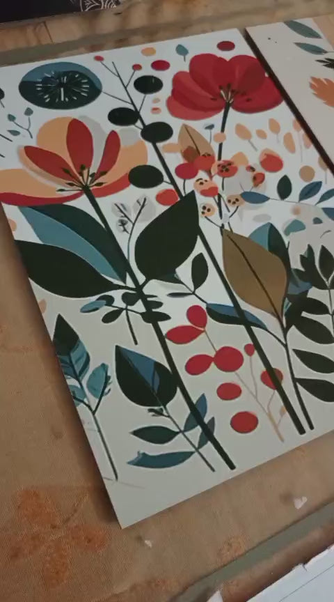 3-Piece Wooden StickyTile Frame Set  8x11 Inch Wall Art Frames with Double Tape