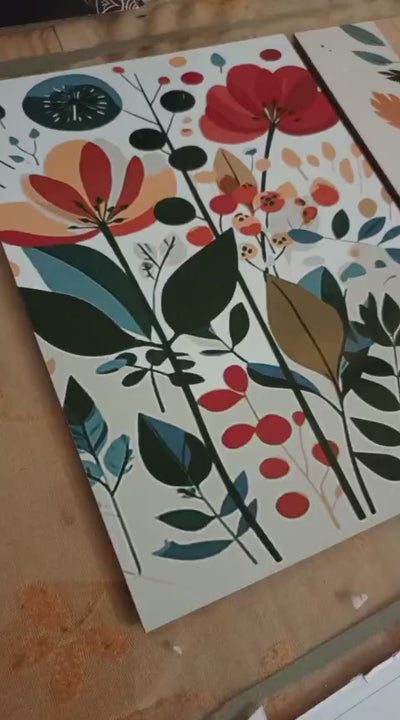 3-Piece Wooden StickyTile Frame Set  8x11 Inch Wall Art Frames with Double Tape