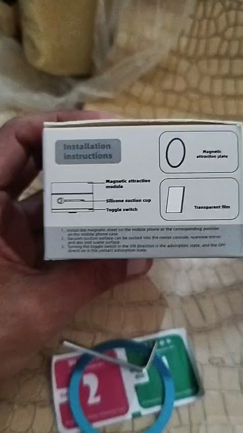 360° Magnetic Phone Holder  Strong Magnetic Suction Mount for Car, Desk & Tabletop Use