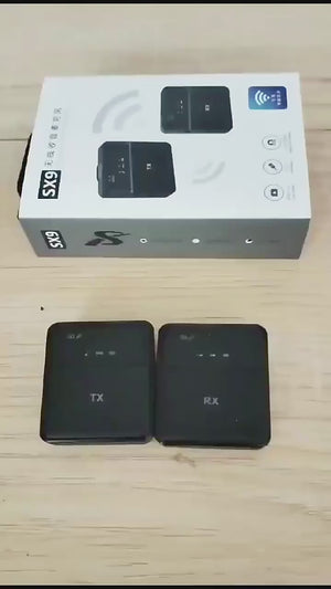 SX9 Wireless Microphone For Android, PC, Laptop, Tablet & Camera | 360° Noise Reduction HD Dual Mic | Long Battery Life Vlog & Live Recording Mic