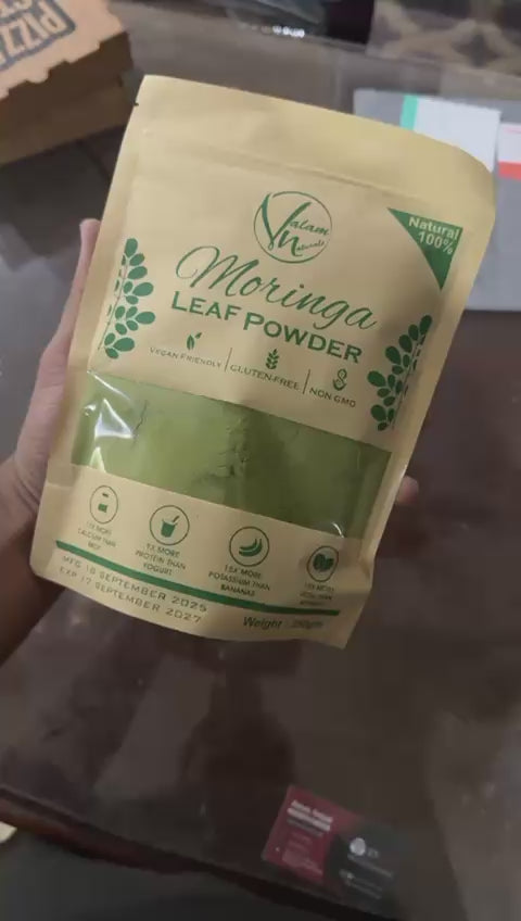 Organic Moringa Leaf Powder | Natural Superfood For Weight Loss, Immunity Boost, Energy Support & Height Growth | Refined Herbal Supplement (250g)