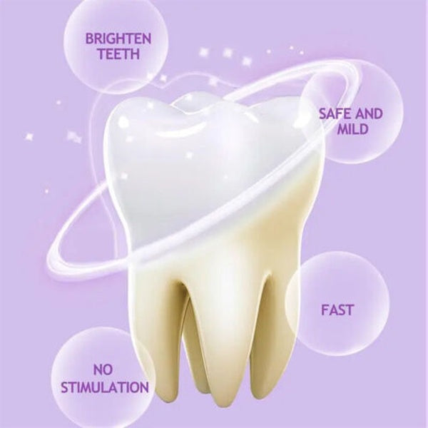 HISMILE V34 Teeth Removing Deep Smoke Stains Gingiva Protection Purple Orthopedic Toothpaste Cleans Oral Cavity Brightness Teeth 30ml - GlowLaa.com
