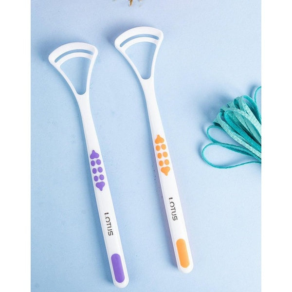 1 Piece Tongue Scraper | Tongue Cleaner | Double Head Tongue Cleaner | Reduce Bad Breath (random color)